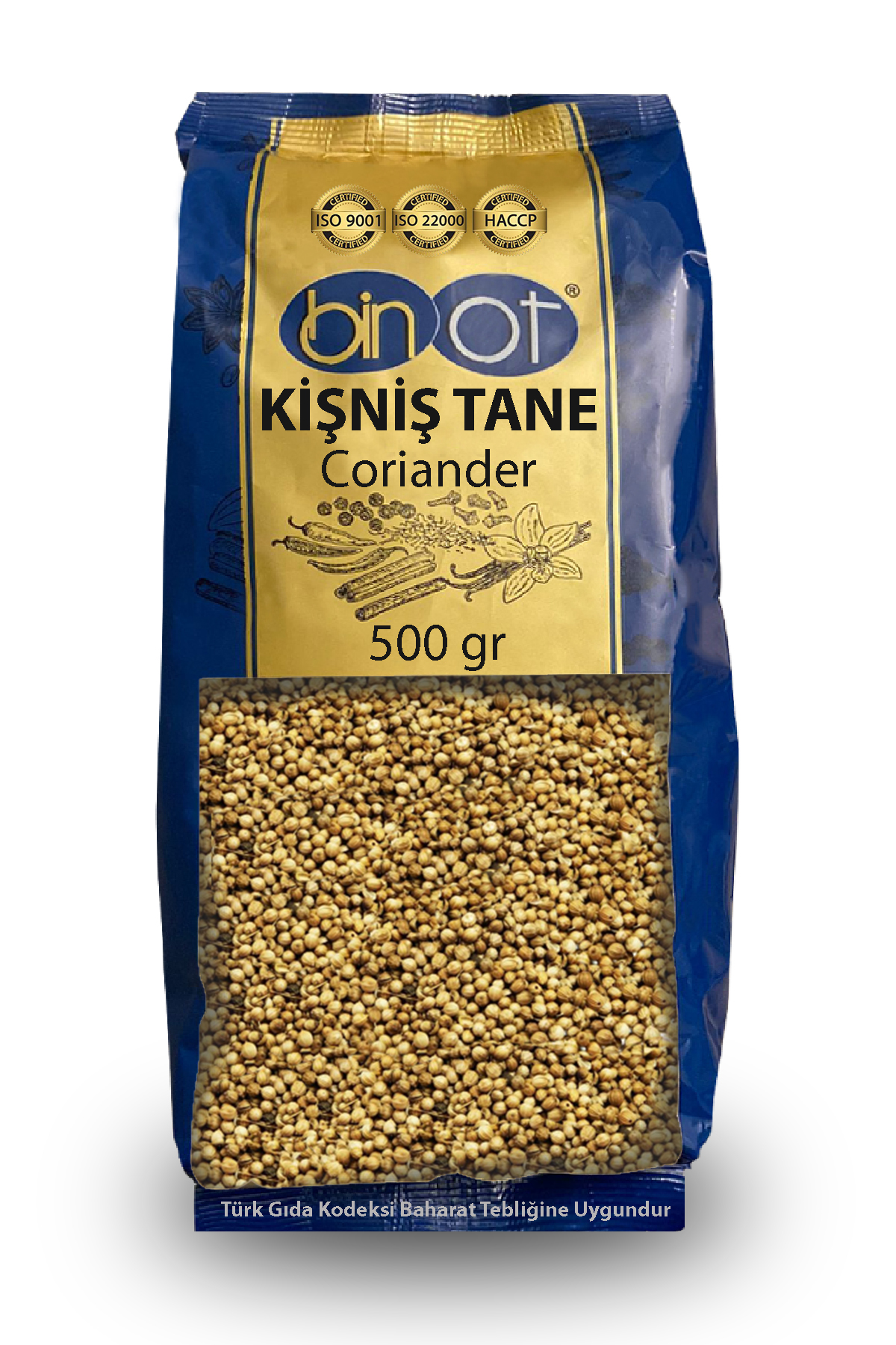 BİNOT KİŞNİŞ TANE 500 GR